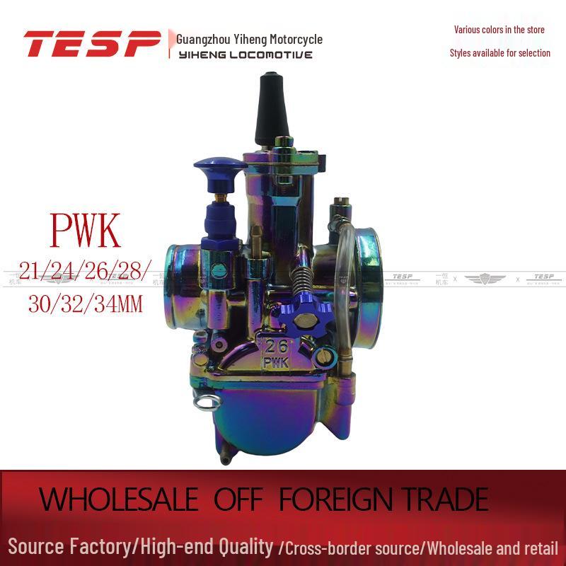 PWK Electroplated Colorful Motorcycle/ATV Racing Carburetor 21-34MM 24mm Carburetor