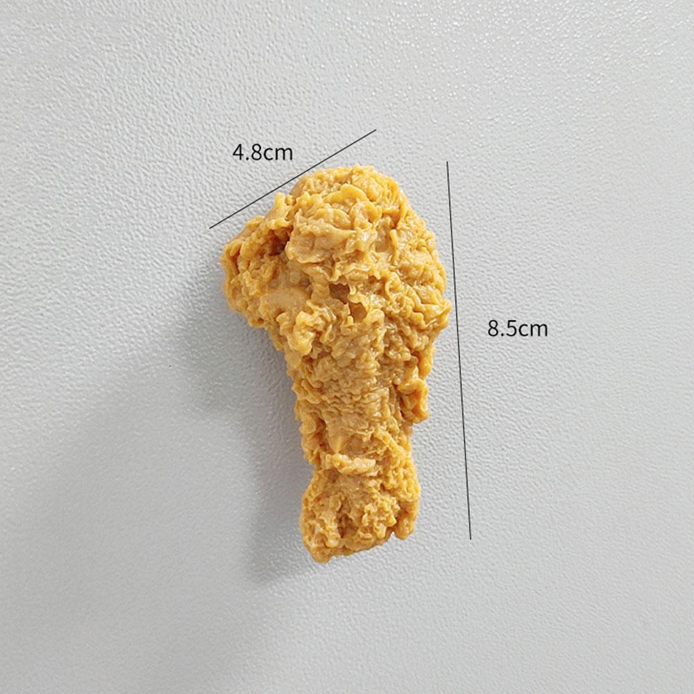 Three-Dimensional Design Simulation Food Chicken Legs And Wings Personality Home Decor Fridge Magnet Refrigerator Decoration