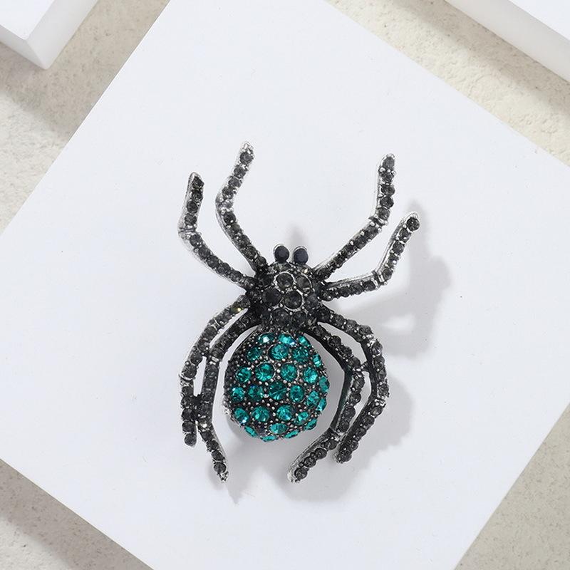 Broszka z diamentami w stylu retro na Halloween, broszka ze stopu metali, kreatywna, modna, ze stopu metali, dodatki odzieżowe w Europie i Ameryce.