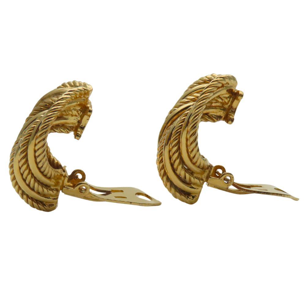 Used CELINE Earring metal 20.6g gold plating