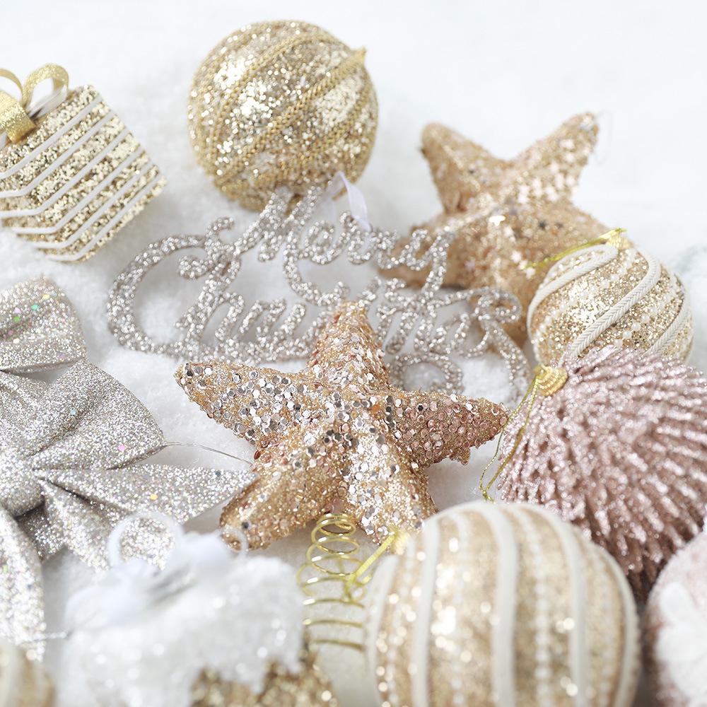 Painted Foam Christmas Tree Hanging Ball Decoration