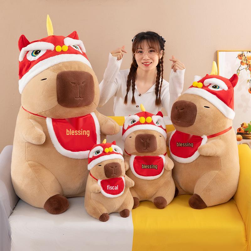 

Capybara Plush Toy & Pillow Backpack with Padded Jacket 35cm 0.38kg