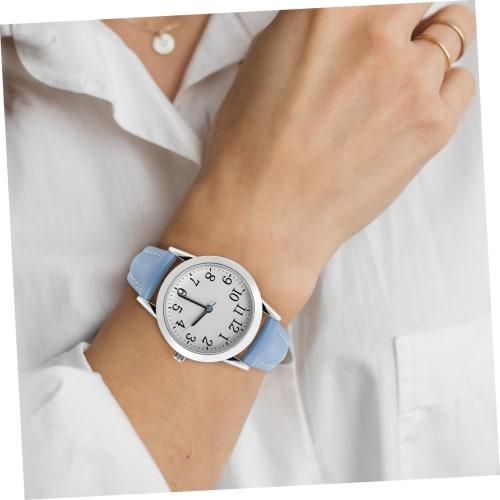 POPETPOP Student Watch, Women's Watch, Leather Band, Waterproof