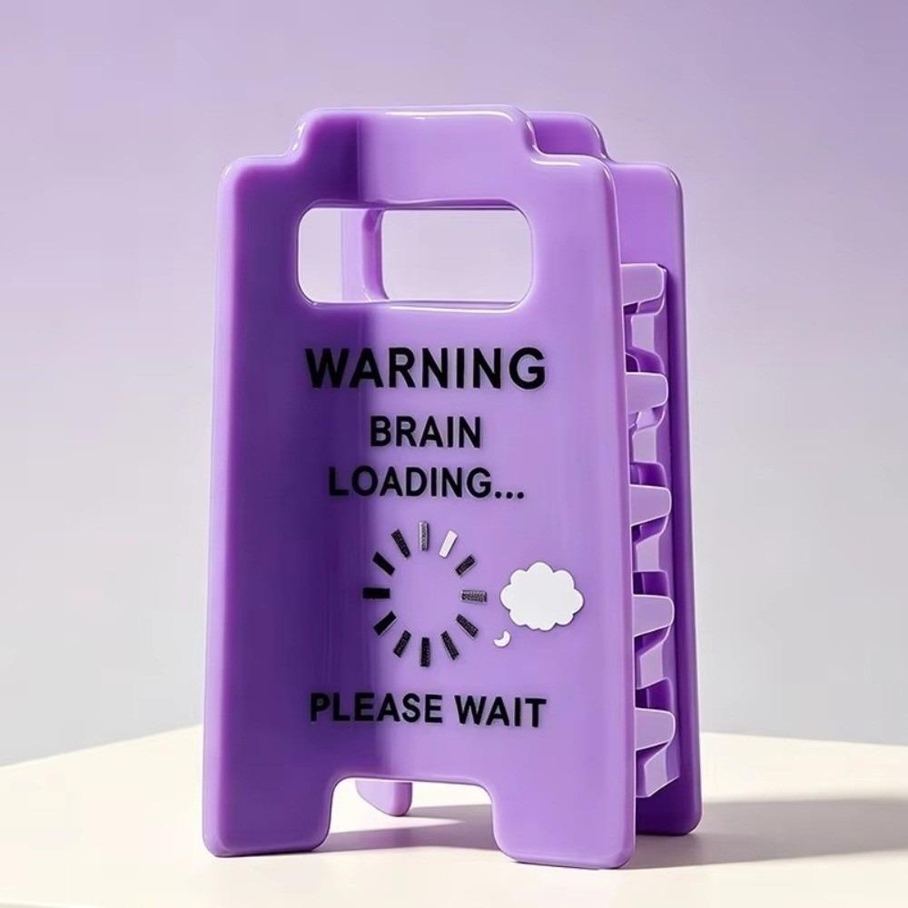 Funny Warning Sign Hair Clip Acrylic Claw Hair Clip New Hair Claw Clip For Girls