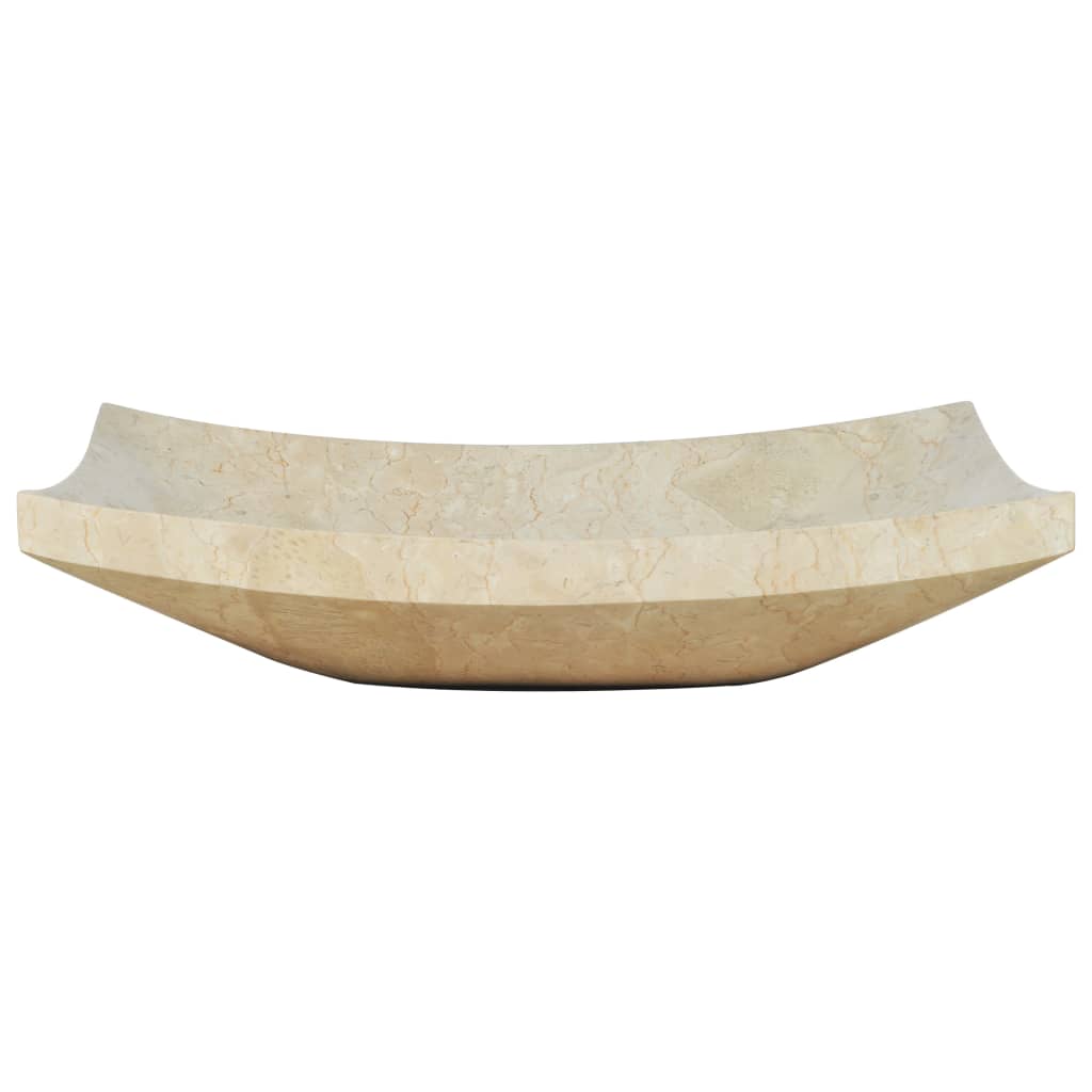 Wash Basin 50 X 35 X 12 Cm Cream Colored Marble