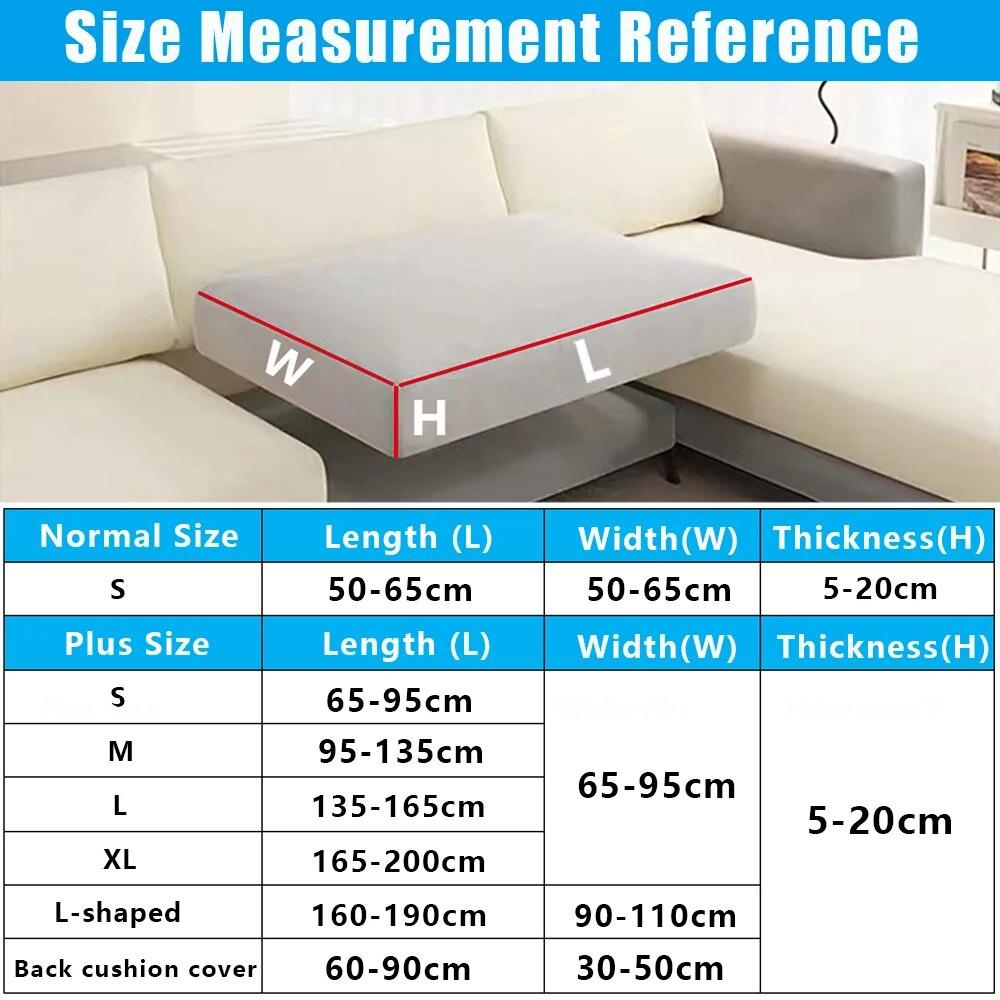 Thick Jacquard Sofa Seat Cushion Cover Stretch Sofa Cover for Living Room Washable Removable Furniture Protector Couch Slipcover