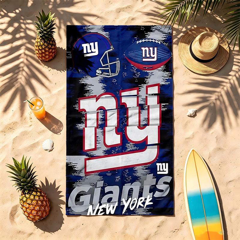 New York Giants (14) Theme Beach Towel Sand Resistant Soft And Comfortable Suitable For The Pool Camping Yoga And Diving A Travel
