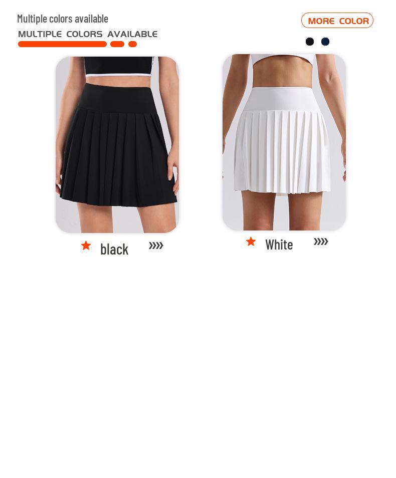 Women's High Waist Pleated Skirt for Running, Tennis, Golf, and Yoga - 2025 Spring/Summer Collection