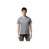 Anta Comfortable Casual Simple Solid Color Round Neck Pullover Versatile Short Sleeve T-Shirt Men Tops Monet-Gray 152520141-2