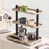 Dual-Layer Desktop Shelf for Cups and Cosmetics: Bathroom Organizer Rack