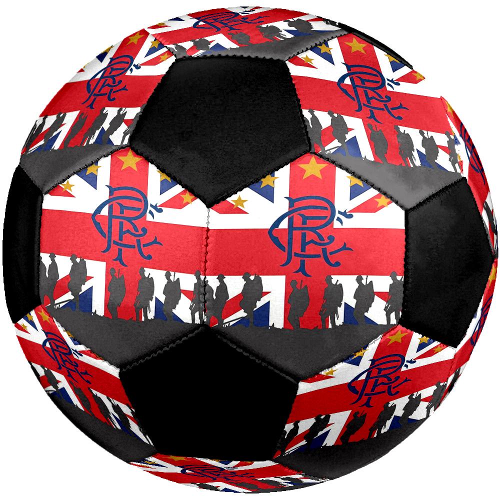 Rangers F.C Theme Size 5 Soccer Ball, Suitable for Both Indoor and Outdoor Matches, a Gift Suitable for Everyone.