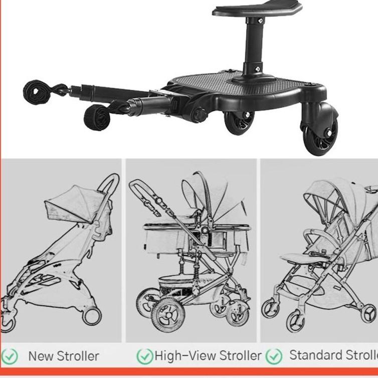 Komfort Rollbrett Kinderwagen / Buggy Trittbrett