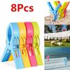 4PCS Kunststoff Handtuch Wind Große Clips Sonnenliege Strand Sonnenliege Klammern Kleidung Hängen Clips