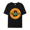 Bitcoin Logo Tshirt Europe Men Brand New Design Tops Tees Cotton Fabric T Shirts Casual Tops Tees Cool