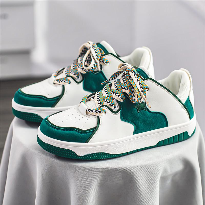 Осенние мужские повседневные кроссовки трендовые разноцветные кроссовки Star Running Sport Shoes теннисные кроссовки для баскетбола кроссовки для ходьбы и бега 39 зелёный 2586₽