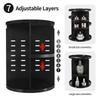 360 Rotating Makeup Organizer Foldable Adjustable Cosmetic Storage Box Spinning Large Capacity MMakeup Display Shelf