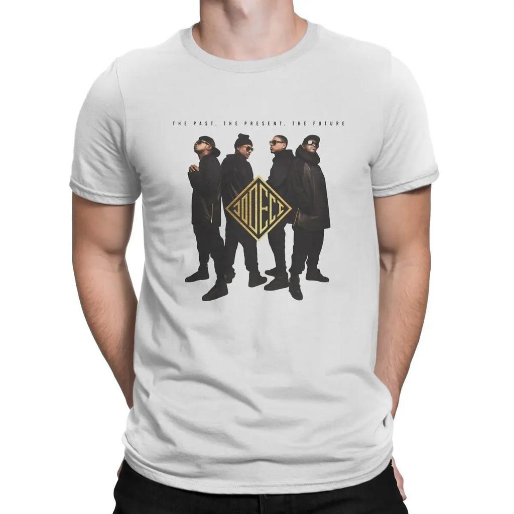 JONEZI Crew Portrait Gold Logo Hip Hop T-Shirt