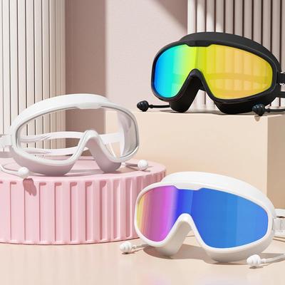 Schwimmbrille Großrahmen Schwimmbrille Großrahmen HD Weitwinkel Antibeschlag UV-Schutz Erwachsenen Schwimmbrille Kein Auslaufen