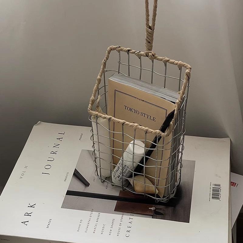 Minimalist Nordic Iron Wall-Mounted Bookshelf & Magazine Rack