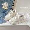 Girls' casual sneakers2026Spring new model children's cartoon cute white shoes, soft-soled comfortable baby sneakers