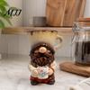 Desktop Decorative Ornaments Coffee Gnome Ornaments, Cute Resin Figurines, Tabletop Kitchen Decor Centerpiece for Bar & Lovers Figurines
