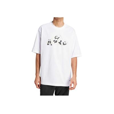 adidas Soft Comfortable Breathable Loose Short Sleeve T-Shirt Unisex Tops White JZ3275