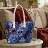 Elegant Floral Printed Women Tote Bag Fashion Portable Daily Carry Handbag