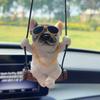 Bulldog Car Pendant Rearview Mirror Car Pendant Car Pendant Car Pendant Cute Puppy Small Fresh