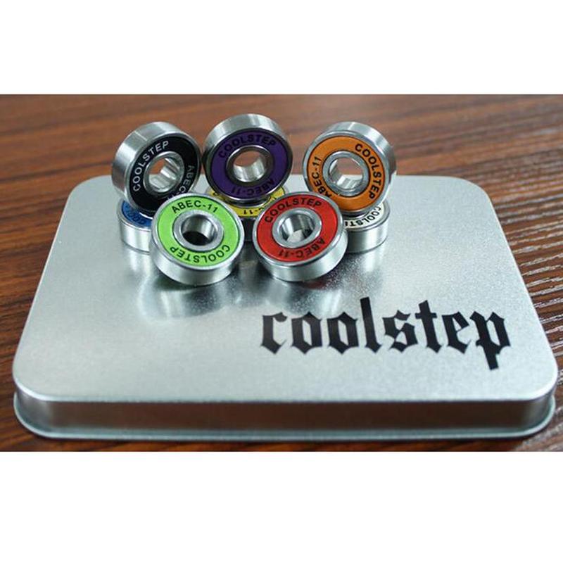 High Speed Skate Board Bearings Removable Rubber Shield Steel ABEC-11 for Inline and Roller Skates