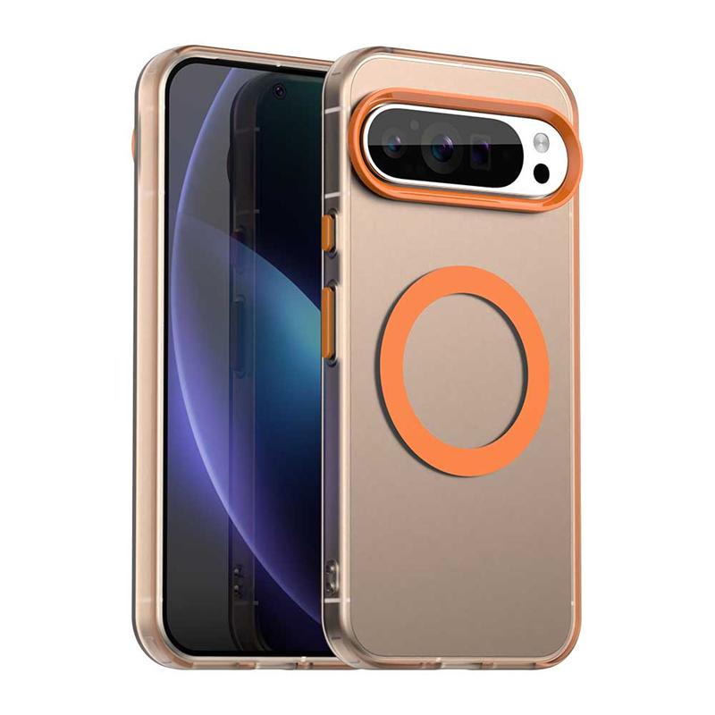 Transparent Case For Google Pixel 9 Pro Case Pixel 8 9 10 Magnetic Adsorption Wireless Charge Cover For Google Pixel 9 Pro Case