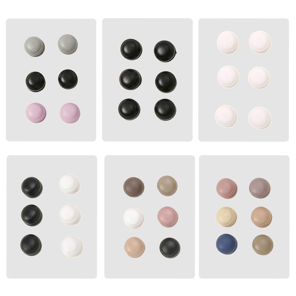 Pair of 6 Alloy Hijab Scarf Fastener Scarves Buckles Clip Fashionable Shawls Brooch Woman Fashionable Alloy Cufflink