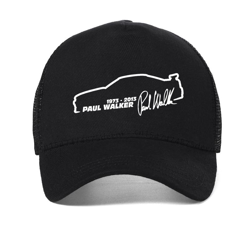 Paul Walker Fast And Furious Fashion Unisex Baseball Cap Summer Mesh Breathable Trucker Hats Men Racing Snapback Hats