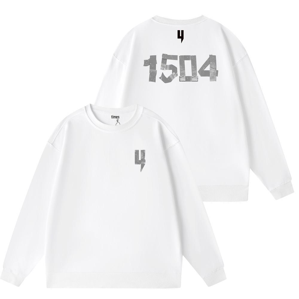 Yelir World Men s Round Neck Letter Print Sweatshirt - Trendy European & American Autumn/Winter Casual Wear. XXXL