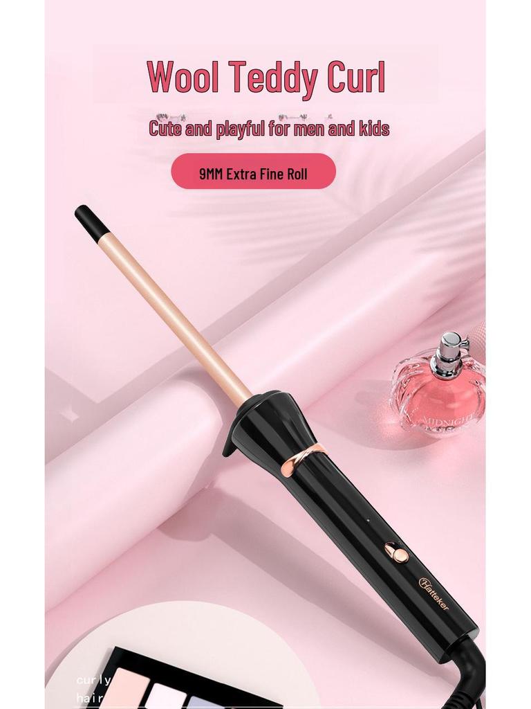 9mm Mini Electric Curling Iron for Short Hair & Air Bangs