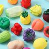 Sound Simulated Fruit Squeeze Toy Vinyl Fruit Play Water Bath Toy  Children Adult