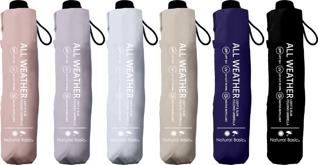 Nakatani UV Folding Solid Color Manual Fiberglass 55cm Umbrella, All-Weather Umbrella, Purple, [943-001], Opening, Ribs,