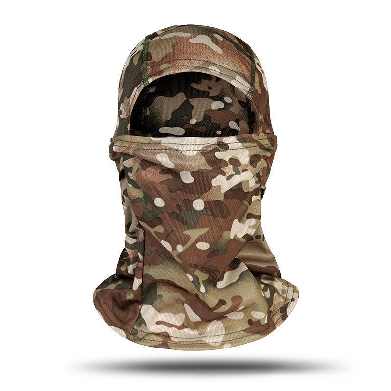 "Camouflage Motorcycle Balaclava: Dustproof, Sun-Protection Summer Riding Mask"