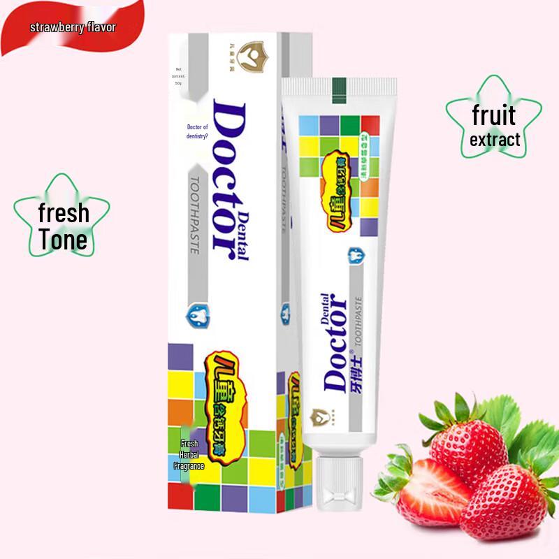 Dr. Dental Kids' Strawberry Anti-Cavity Toothpaste 3-Pack
