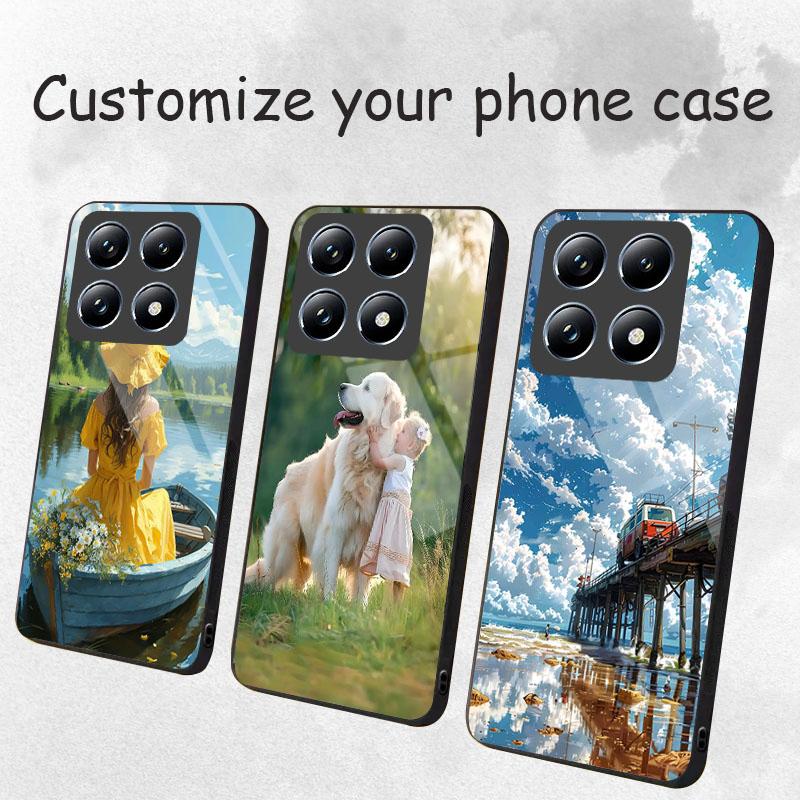 Vlastní Personalizované DIY Pouzdro Na Telefon Pro Xiaomi 15 15S 14T 14 12T 11T 13T 12 13 11 12X 12S Pro Lite Ultra Pouzdro Pouzdro Z Tvrzeného Skla