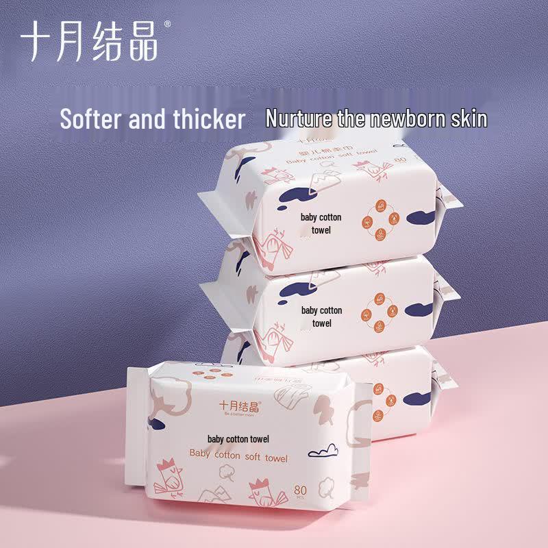 October Crystal Baby Dry & Wet Cotton Tissue