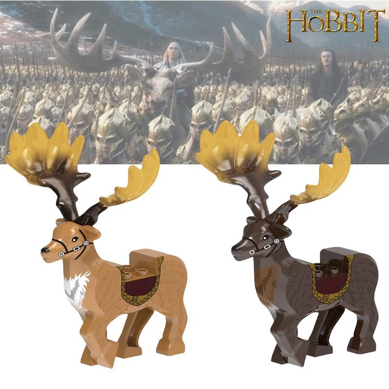 Premium Quality Xh1751 Hobbit Large Antler Deer Xh1752 Rideable Building Blocks Accessories Bag