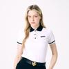 AVAVE Women'S Collared Color Block Short Sleeve Golf T-Shirt White