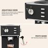 Kompakt halvautomatisk italiensk kaffemaskin med melkeskummer