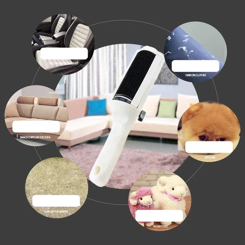 Elektrostatische Bürste zum Entfernen von Flusen aus Kleidung, tragbar, für Mäntel, Pullover, chemische Reinigung, Bürste zum Entfernen von Flusen aus Haustieren
