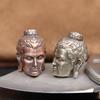 Shakyamuni Buddha Head Brass Lanyard Pendants Buddhism Paracord Beads Charms EDC DIY Umbrella Rope Bracelets Accessories Jewelry