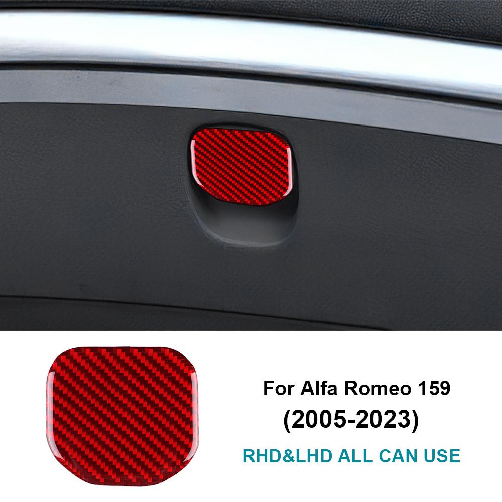 Real Soft Carbon Fiber Sticker For Alfa Romeo 159 2005-2017 2018 2019 2020 2025 2025 2025 Car Co-pilot Storage Box Accessories