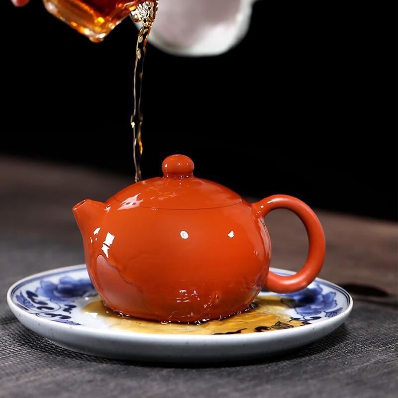 Gold Inlaid Jade Zisha Xishi Teapot 220ml