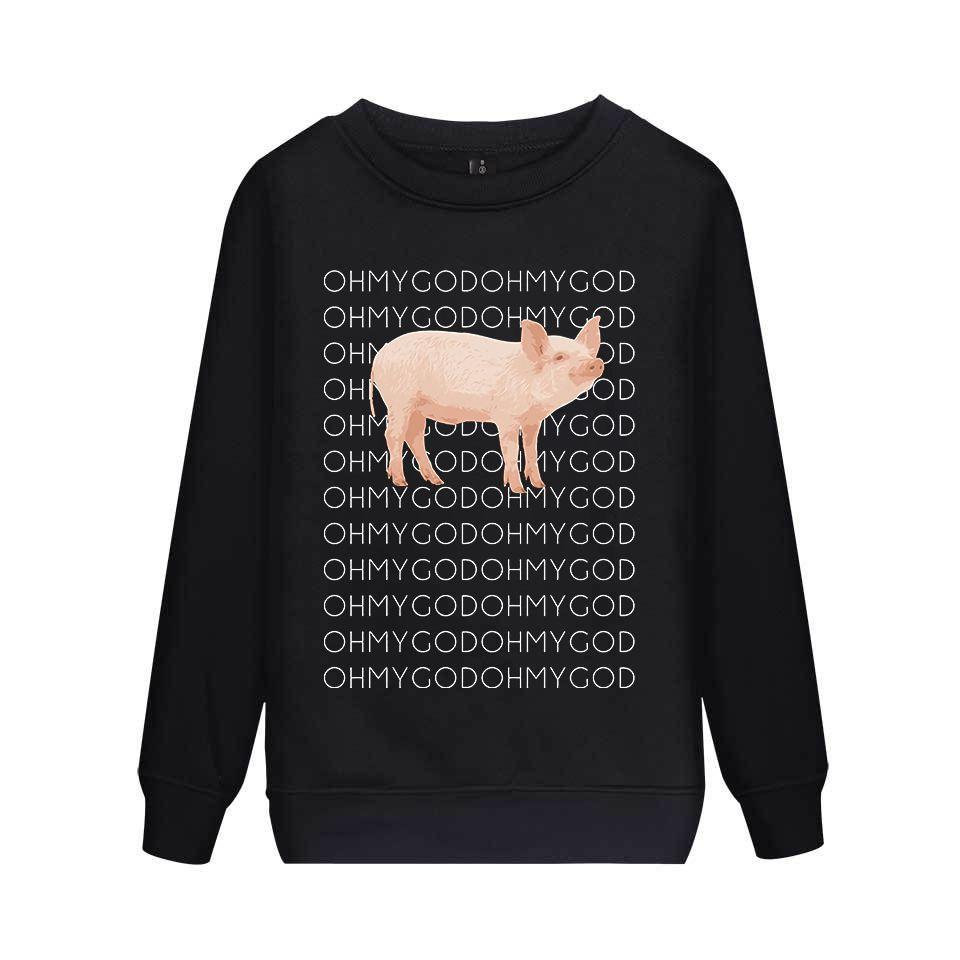 

Доусон Шейн О Боже Свинья Толстовка Свитшот Пуловер Футболка с длинным рукавом Смешная 4XL чёрный