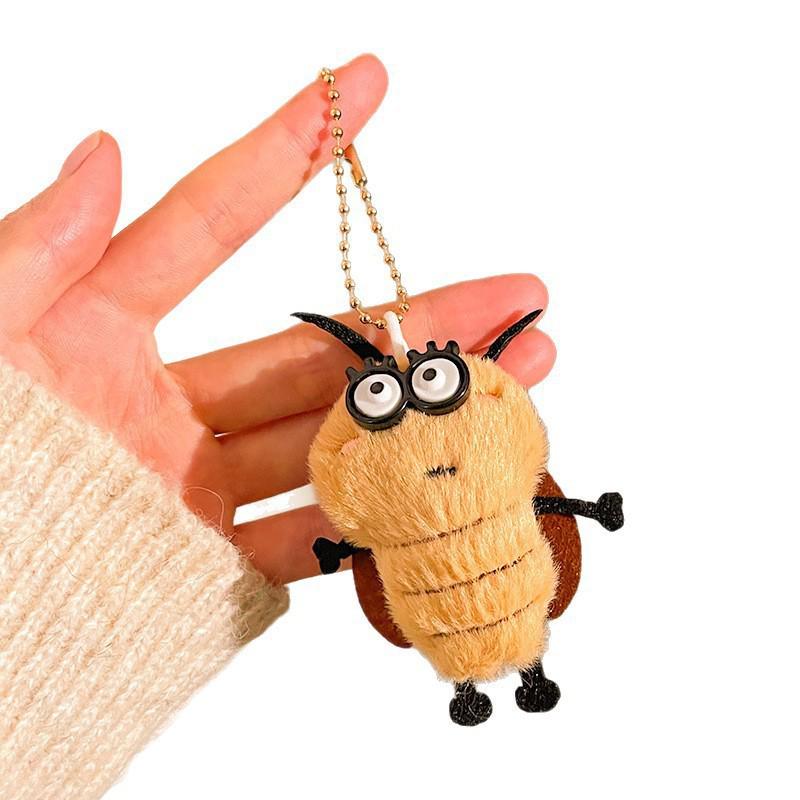 Cartoon Cockroach Plush Doll Pendant - Cute Backpack Decoration & Fun Student Gift