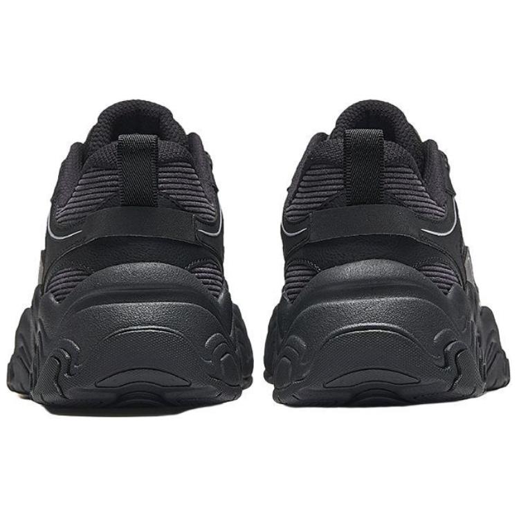 Anta Meteorite Slip Resistant Abrasion Resistant Low top Casual Shoes Women's Black Silver Sneakers